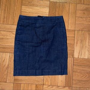 J. Crew denim pencil skirt